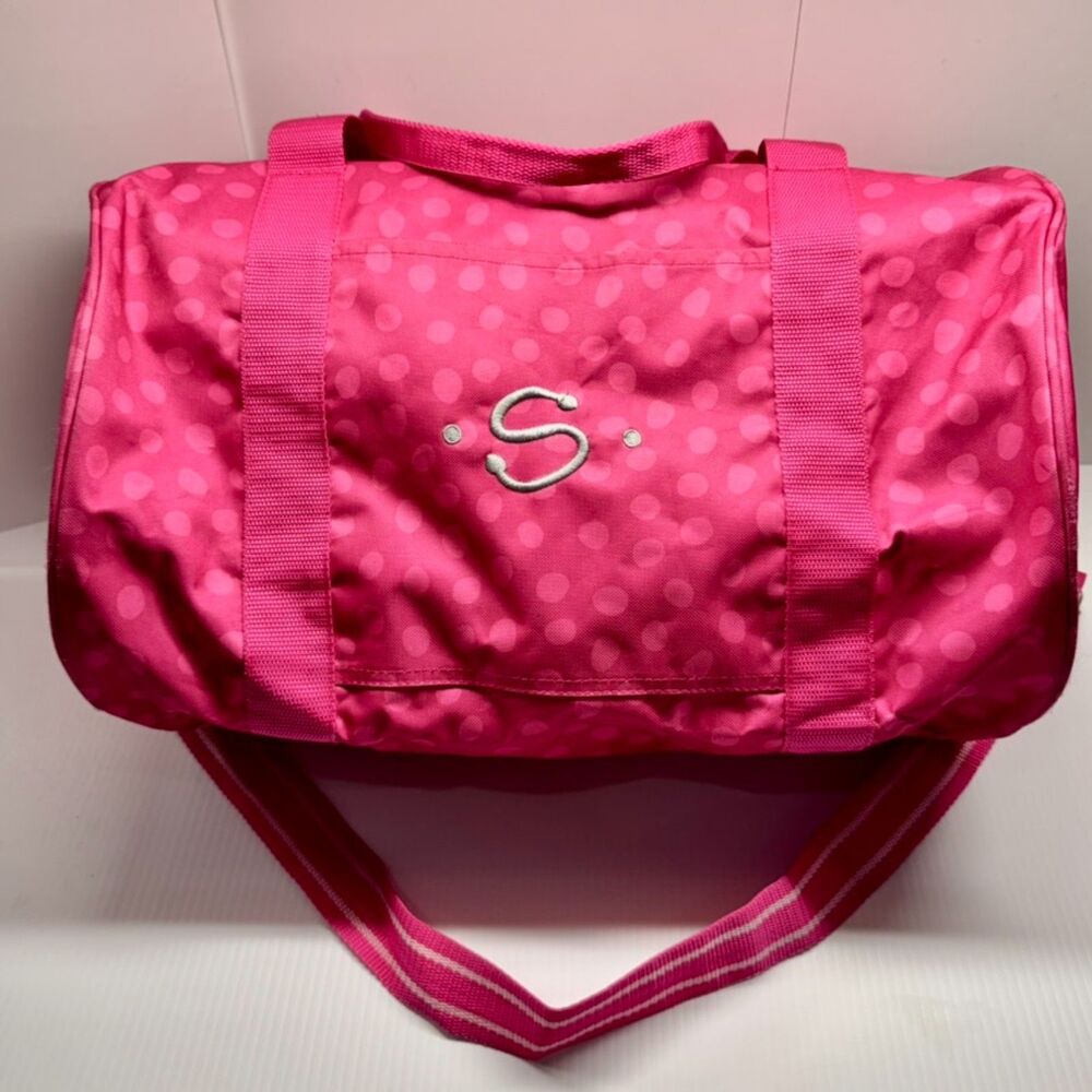 Thirty-One All Packed Duffle Bag Pink Polka Dot Large Travel Overnight Gym